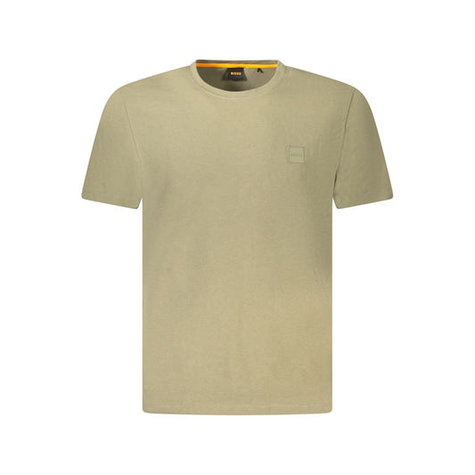 Hugo Boss Green Cotton Men T-Shirt BO-38778-M