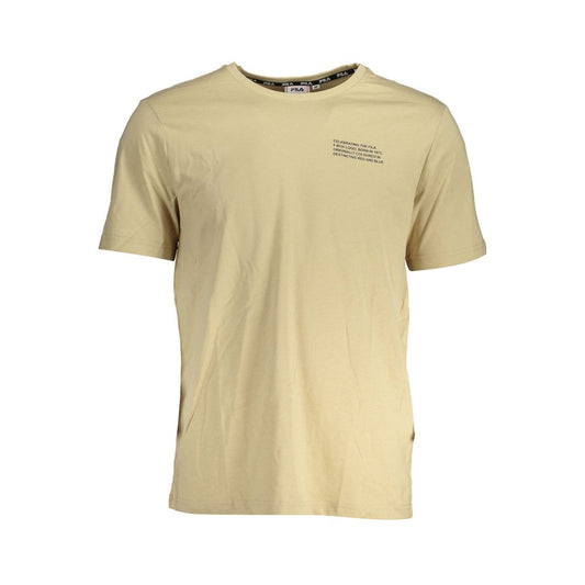 Fila Beige Cotton Mens T-Shirt Fila