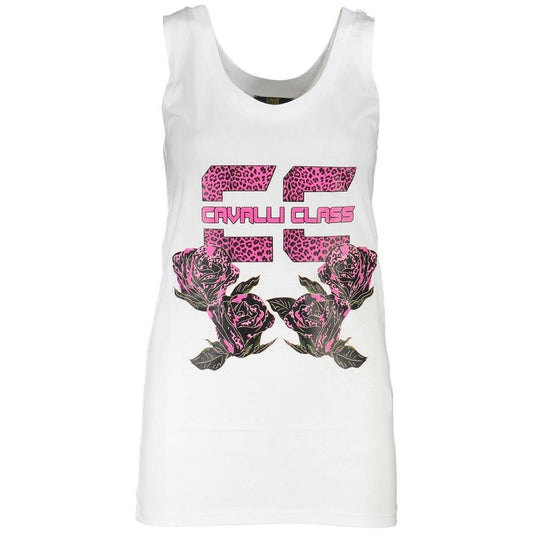 Cavalli Class White Cotton Tops & T-Shirt