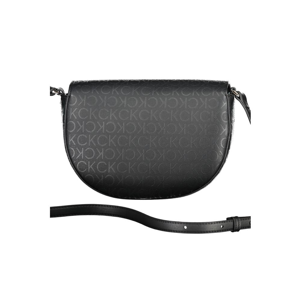 Calvin Klein Black Polyurethane Women's Shoulder Bag