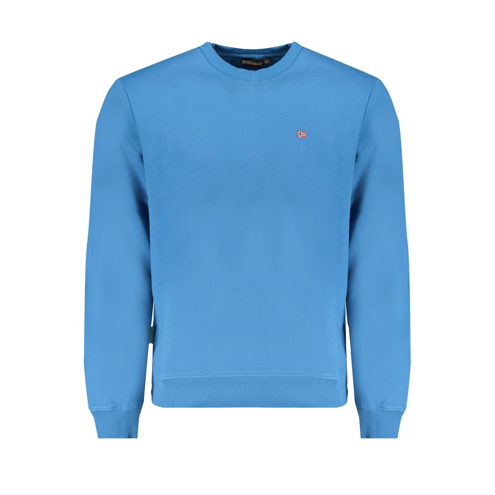 Napapijri Blue Cotton Men Sweater