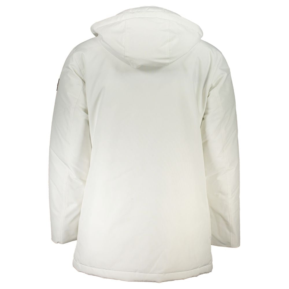 Hugo Boss White Elastane Jackets & Coat