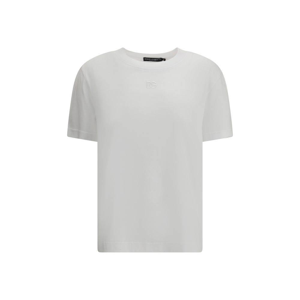 Dolce & Gabbana White Cotton T-Shirt