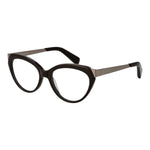 Yohji Yamamoto Brown Unisex Glasses Frame with full-rim acetate cat eye design.
