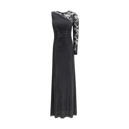 Self-Portrait Black Polyester Casual Dress