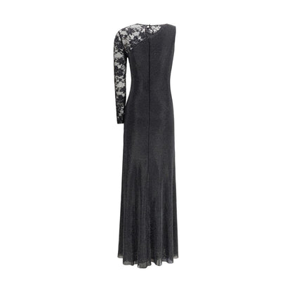 Self-Portrait Black Polyester Casual Dress