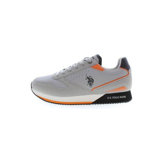 U.S. POLO ASSN. Gray Polyester Sneaker