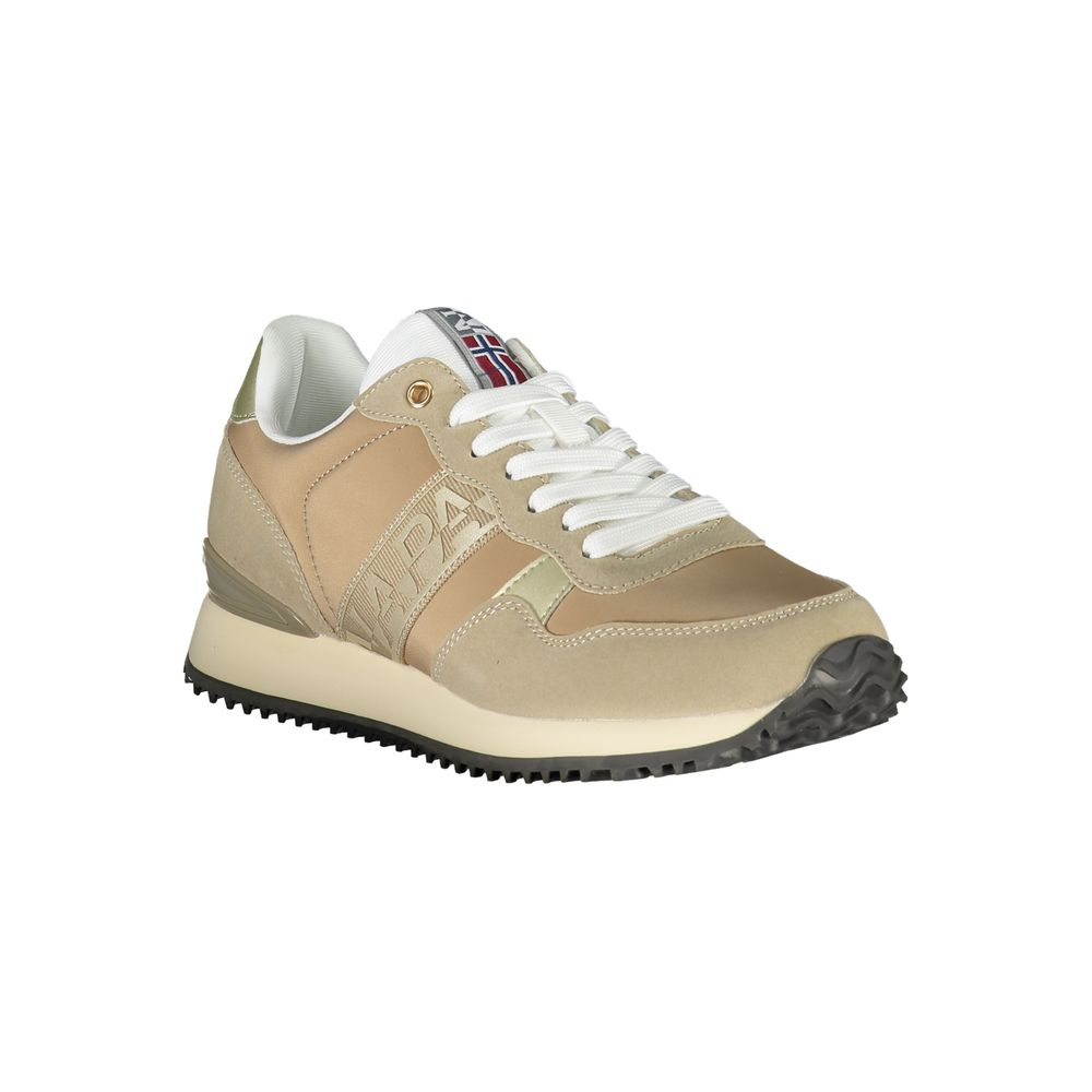 Napapijri Beige Polyester Women Sneaker