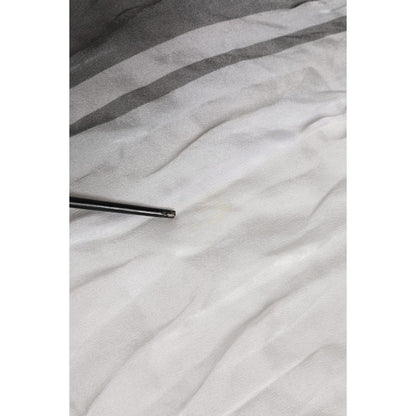 Dolce & Gabbana White Black Silk Warmer Wrap Foulard Scarf