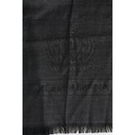 Dolce & Gabbana Dark Gray Cashmere Fringes Neck Warmer Scarf MS7552