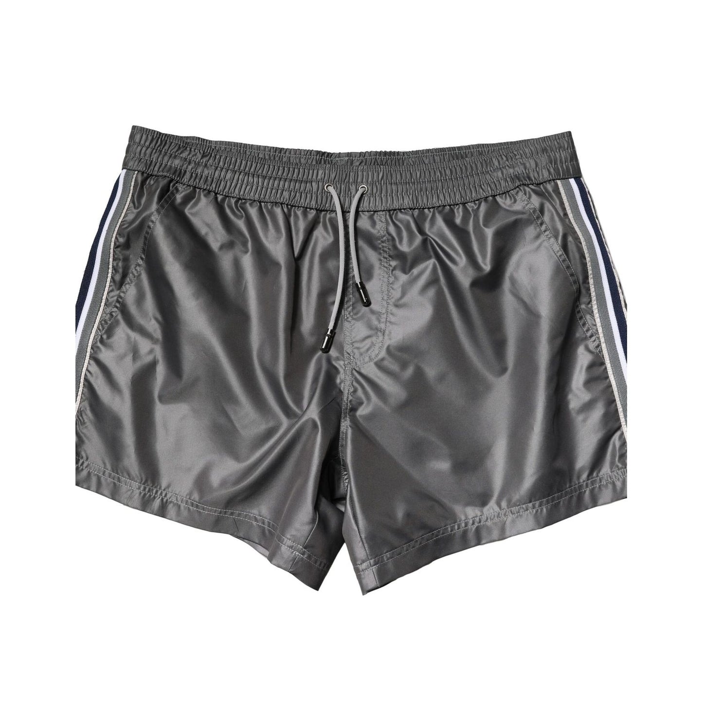 Dolce & Gabbana Gray Polyester Mid Waist Casual Bermuda Shorts