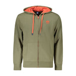 North Sails Green Cotton Men's Hooded Sweater