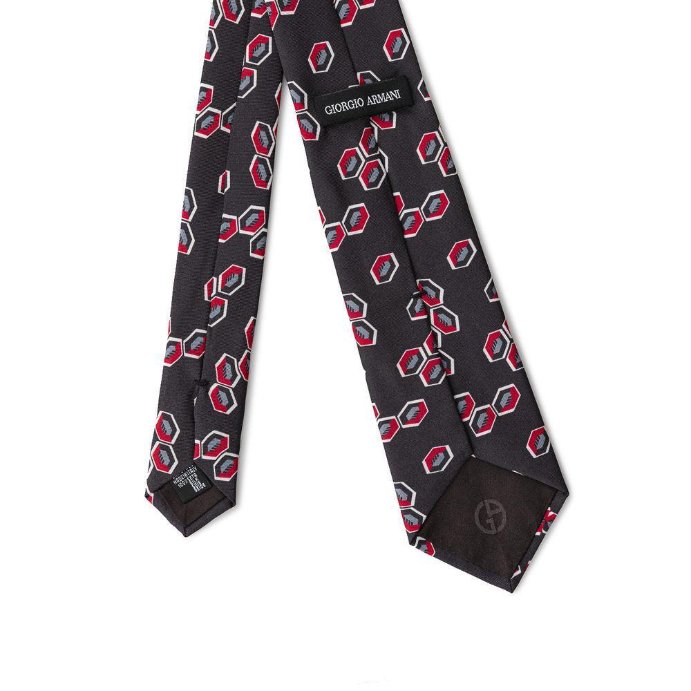 Giorgio Armani Gray Silk Ties & Bowty GIAR-794966220044709