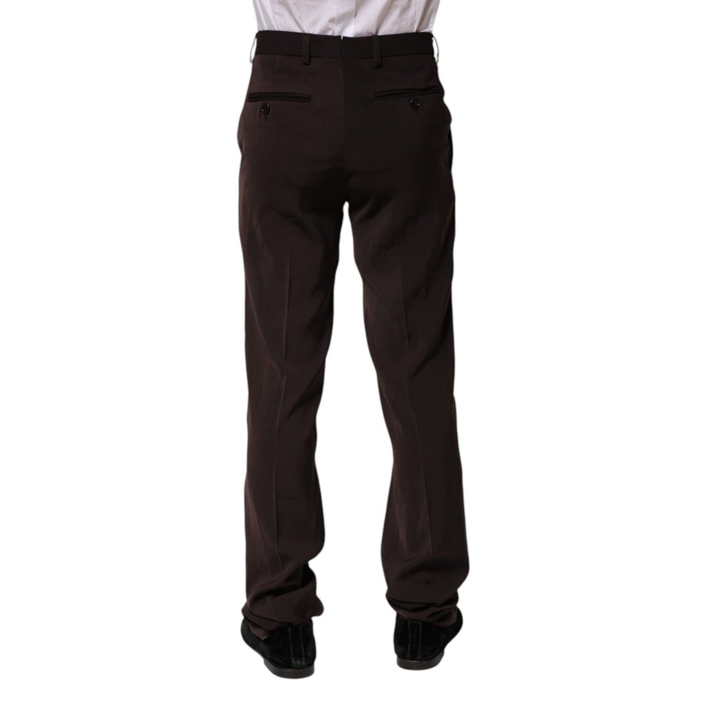 BENCIVENGA Dark Brown Mid Waist Dress Formal Pants
