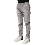 Balmain Light Gray Washed Skinny Fit Men Denim Jeans PAN74688-34
