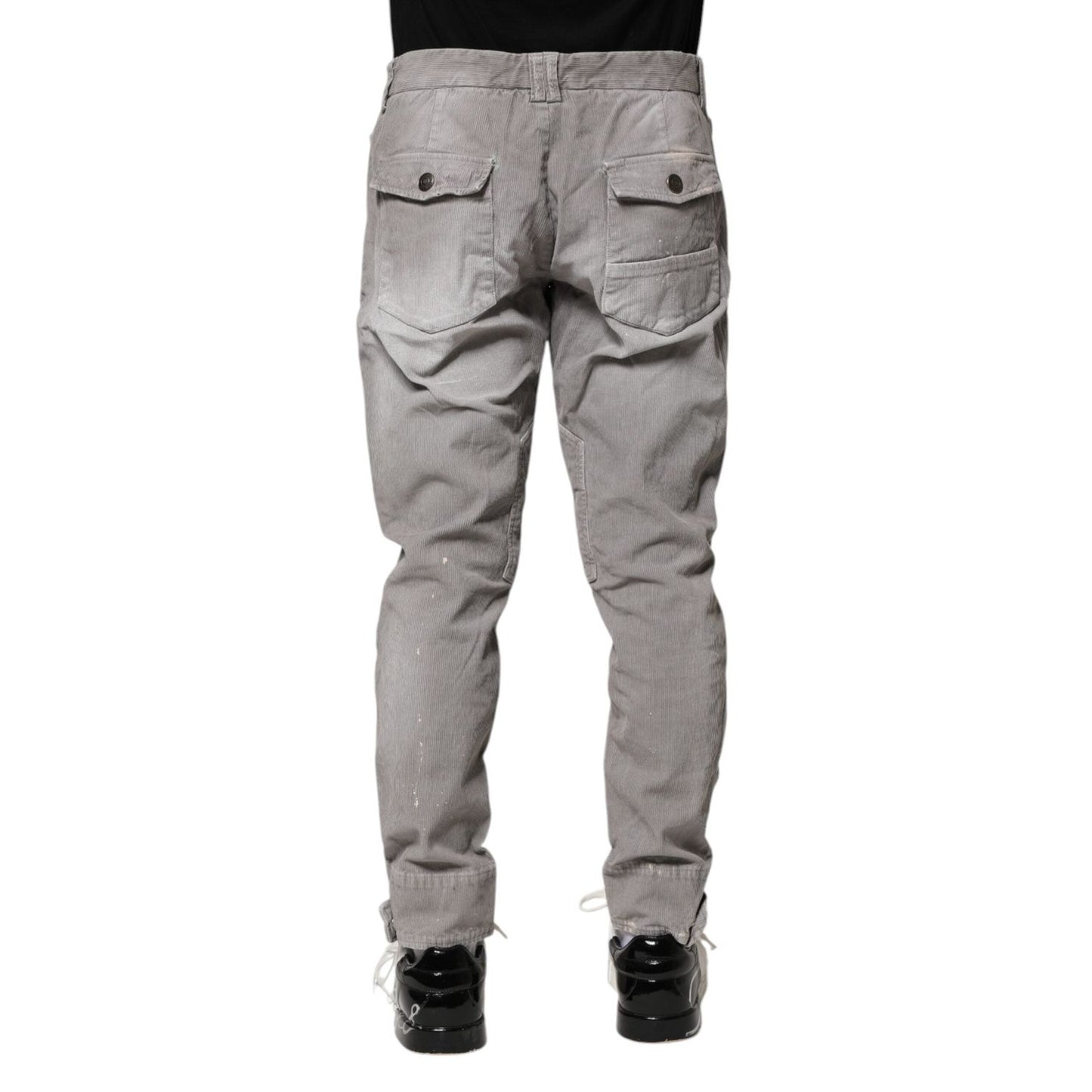 Balmain Light Gray Washed Skinny Fit Men Denim Jeans PAN74688-34