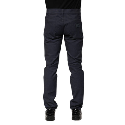 Dolce & Gabbana Dark Blue Cotton Skinny Denim Jeans