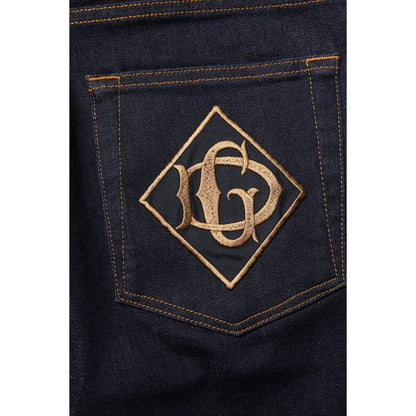 Dolce & Gabbana Black Cotton Skinny Men Denim Jeans