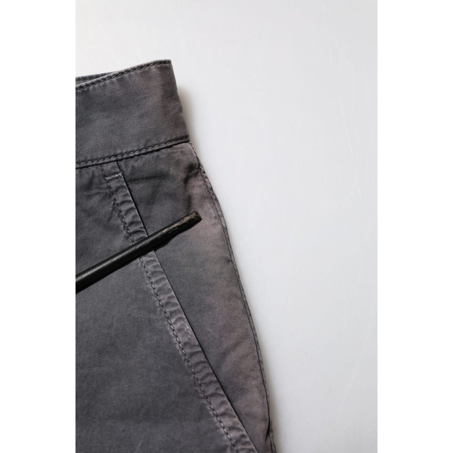 Dolce & Gabbana Dark Gray Cotton Stretch Denim Bermuda Shorts PAN75273-46