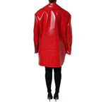 Dolce & Gabbana Red Lambskin Full Zipper Jacket JKT41465