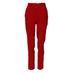 Dolce & Gabbana Red Wool Mid Waisted Tapered Pants PAN74767-38