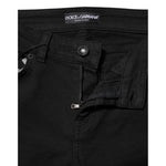 Dolce & Gabbana Black Cotton Skinny Mid Waisted Denim Jeans PAN76280-38