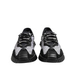 Dolce & Gabbana Black Logo Lace Up Low Top NS1 Sneakers Shoes MV7446-47