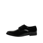 Dolce & Gabbana Black Patent Leather Derby Formal Dress Shoes MV7530-40