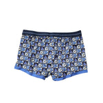 Dolce & Gabbana Blue Cotton Logo Print Regular Boxer Underwear