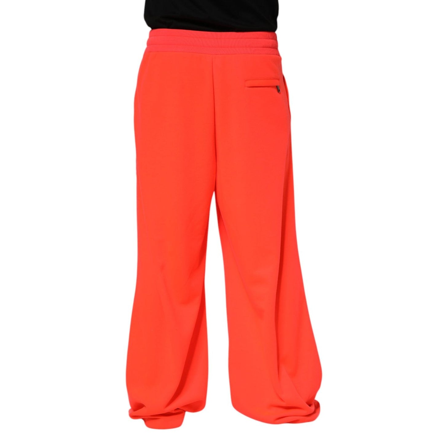 Dolce & Gabbana Orange Polyester Jogger Men Sweatpants Pants PAN76221-50