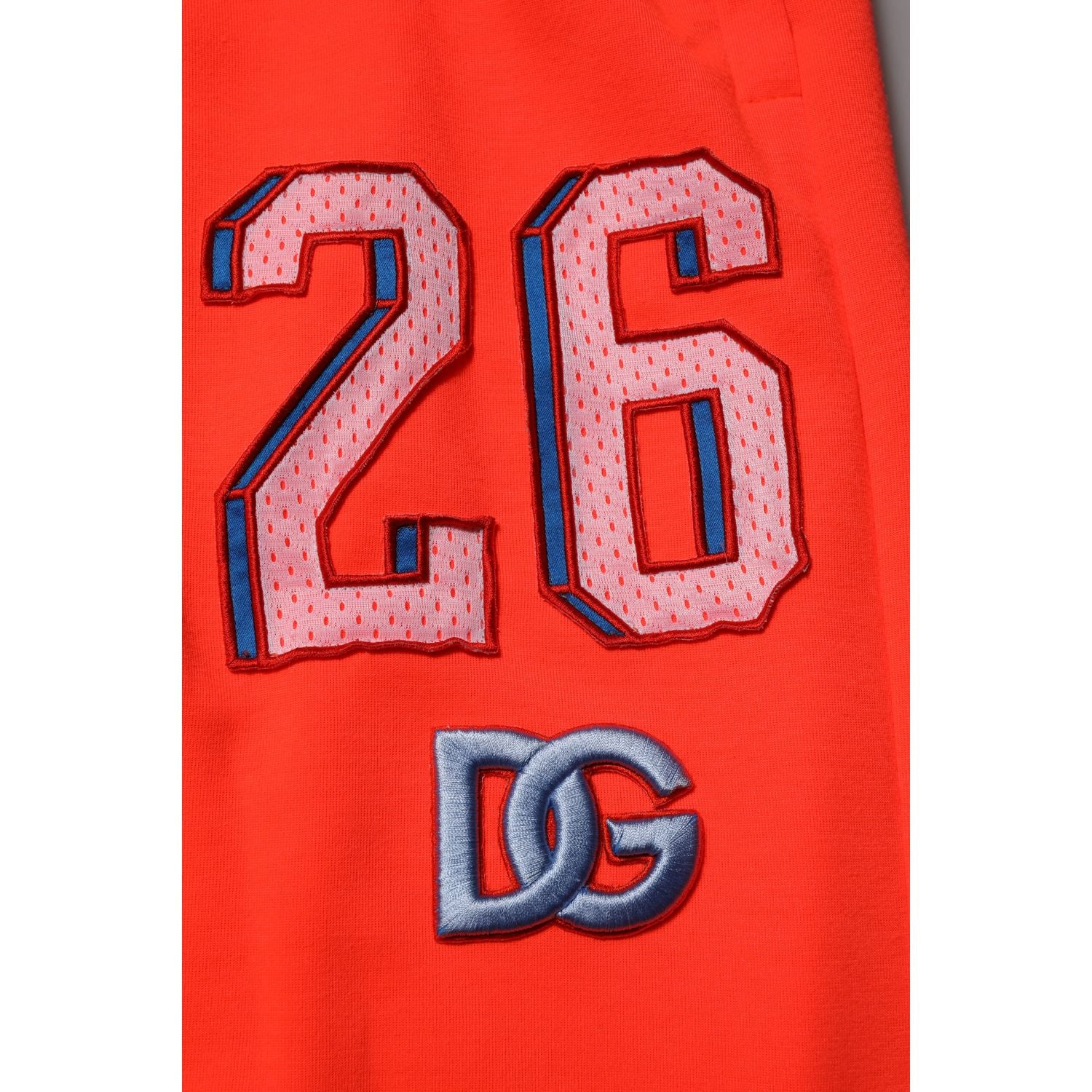 Dolce & Gabbana Orange Polyester Jogger Men Sweatpants Pants