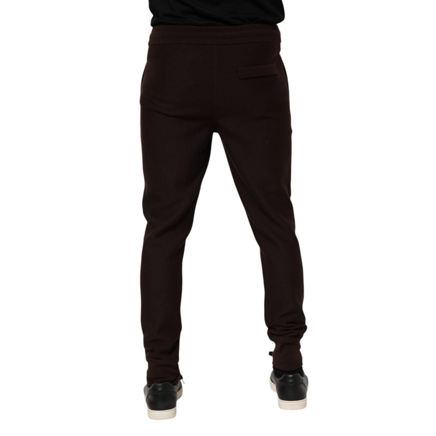 Dolce & Gabbana Brown Cashmere Men Jogger Sweatpants Pants