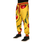 Dolce & Gabbana Yellow Cherry Print Jogger Sweatpants Pants PAN76244-48