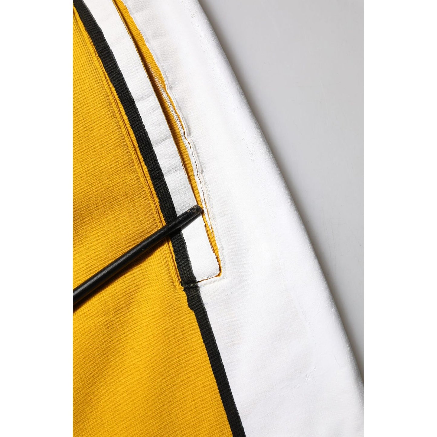 Dolce & Gabbana Yellow Cotton Logo Drawstring Jogger Sweatpants Pants PAN76388-56