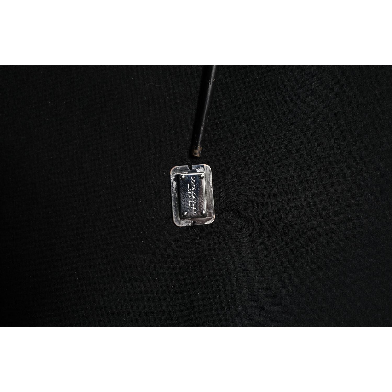 Dolce & Gabbana Black Modal DG Logo Plaque Pullover Sweater