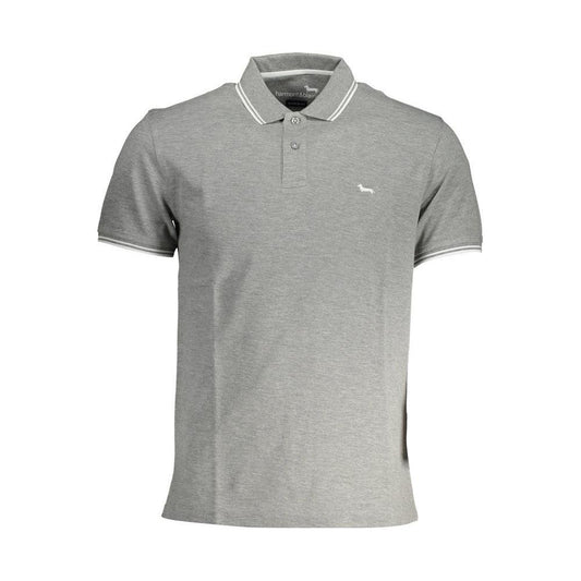Harmont & Blaine Gray Cotton Polo Shirt