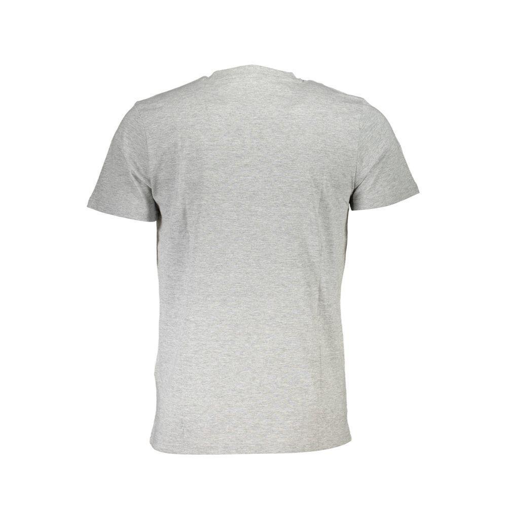 Cavalli Class Gray Cotton T-Shirt CA-22252-XL