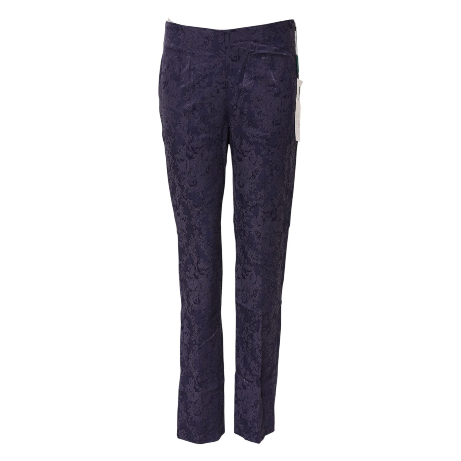 BENCIVENGA Purple Jacquard High Waisted Pants