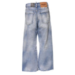Dsquared² Blue Washed High Waist Wide Leg Jeans PAN74485-38
