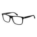 Guess Black Men Glasses Frame, acetate full-rim with demo lenses, rectangle style, 56-16-145 dimensions.