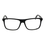 Guess Black Men Glasses Frame, full-rim acetate, rectangle style with demo lenses, includes branded case. Size 56-16-145.