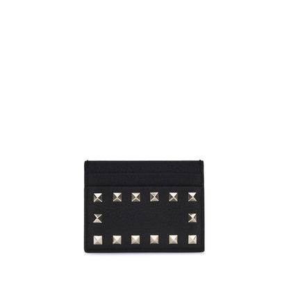 Valentino Garavani Black Calf Leather Bos Taurus Wallet