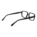 Guess Black Men Glasses Frame in black plastic with full-rim style, rectangle shape. Size 54-15-145, spring hinge, demo lenses included.