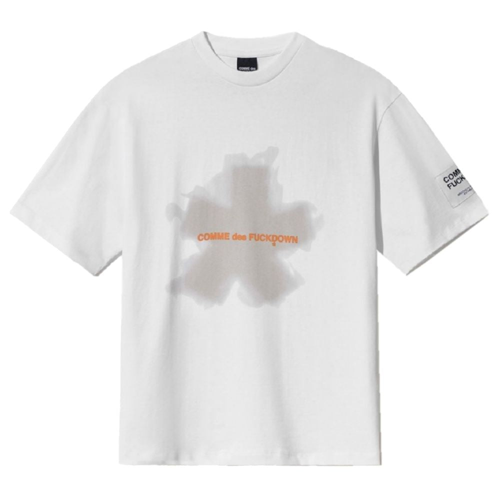 Comme Des Fuckdown White Cotton T-Shirt