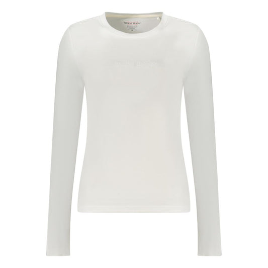 Guess Jeans White Cotton Tops & T-Shirt GU-35124-M