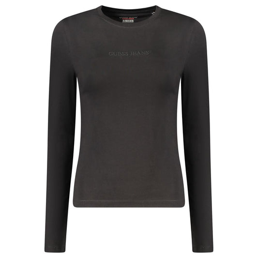 Guess Jeans Black Cotton Tops & T-Shirt GU-35213-S
