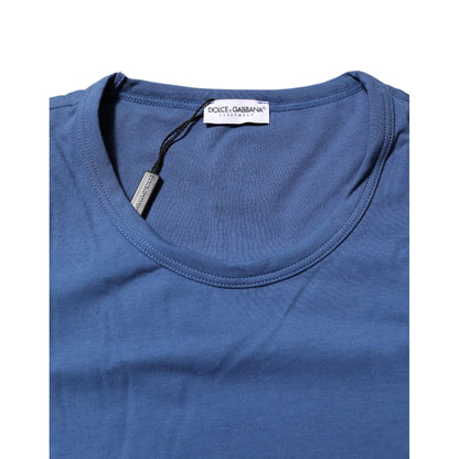 Dolce & Gabbana Blue Cotton Men Round Neck Underwear T-shirt