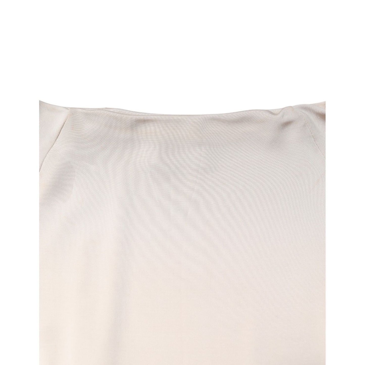 Roberto Cavalli Ivory Viscose Sheath Knee Length Dress