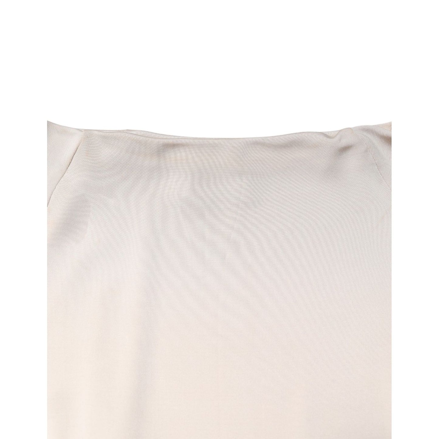 Roberto Cavalli Ivory Viscose Sheath Knee Length Dress DR81527-1