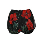 Dolce & Gabbana Black Floral High Waist Women Hot Pants Shorts PAN74909-40